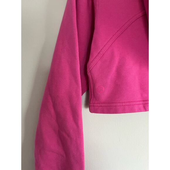 LULULEMON All Yours Cropped Hoodie Sonic Pink Size S - Picture 4 of 8